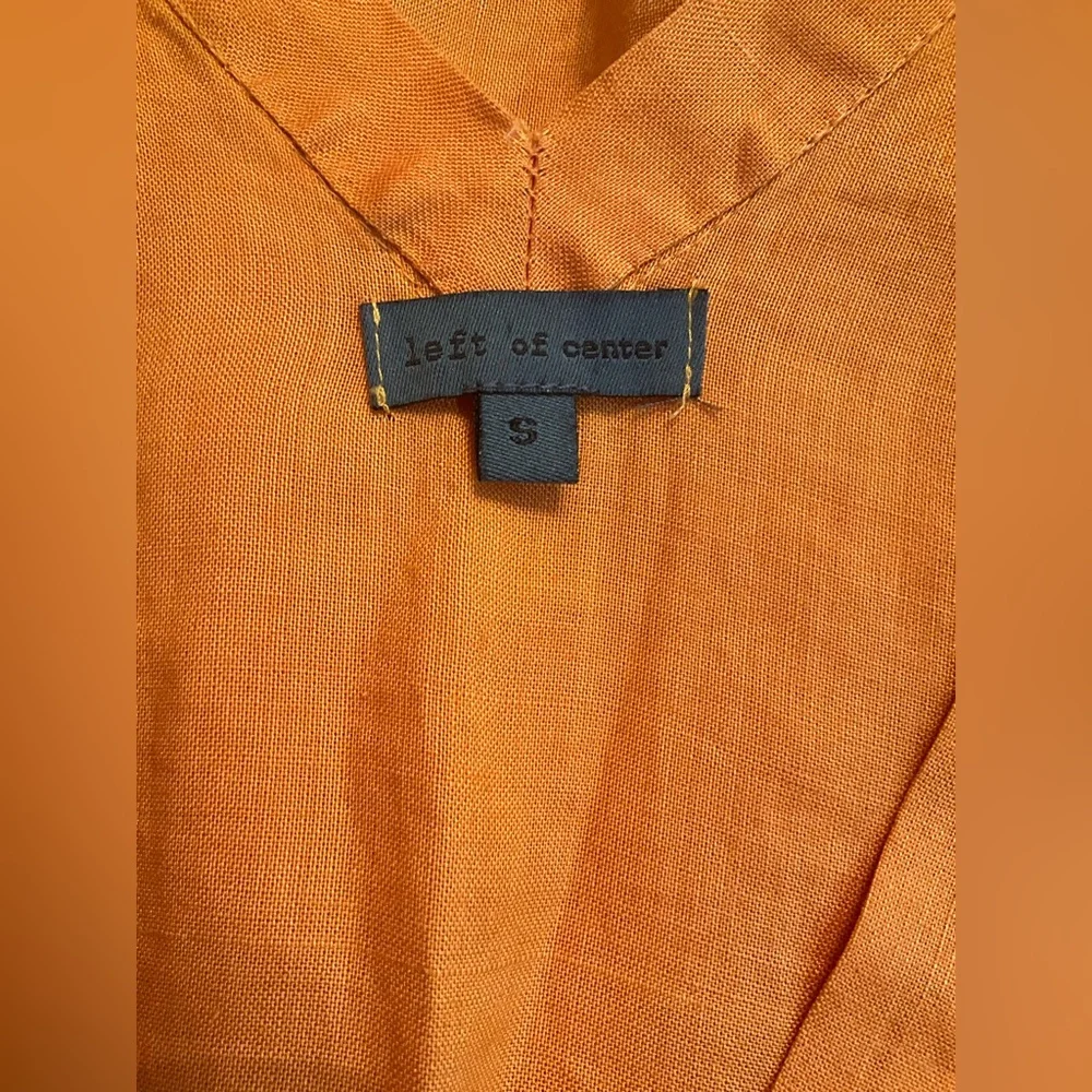 Anthropologie “Left of Center”Orange Sleeveless Dress - Picture 9 of 10